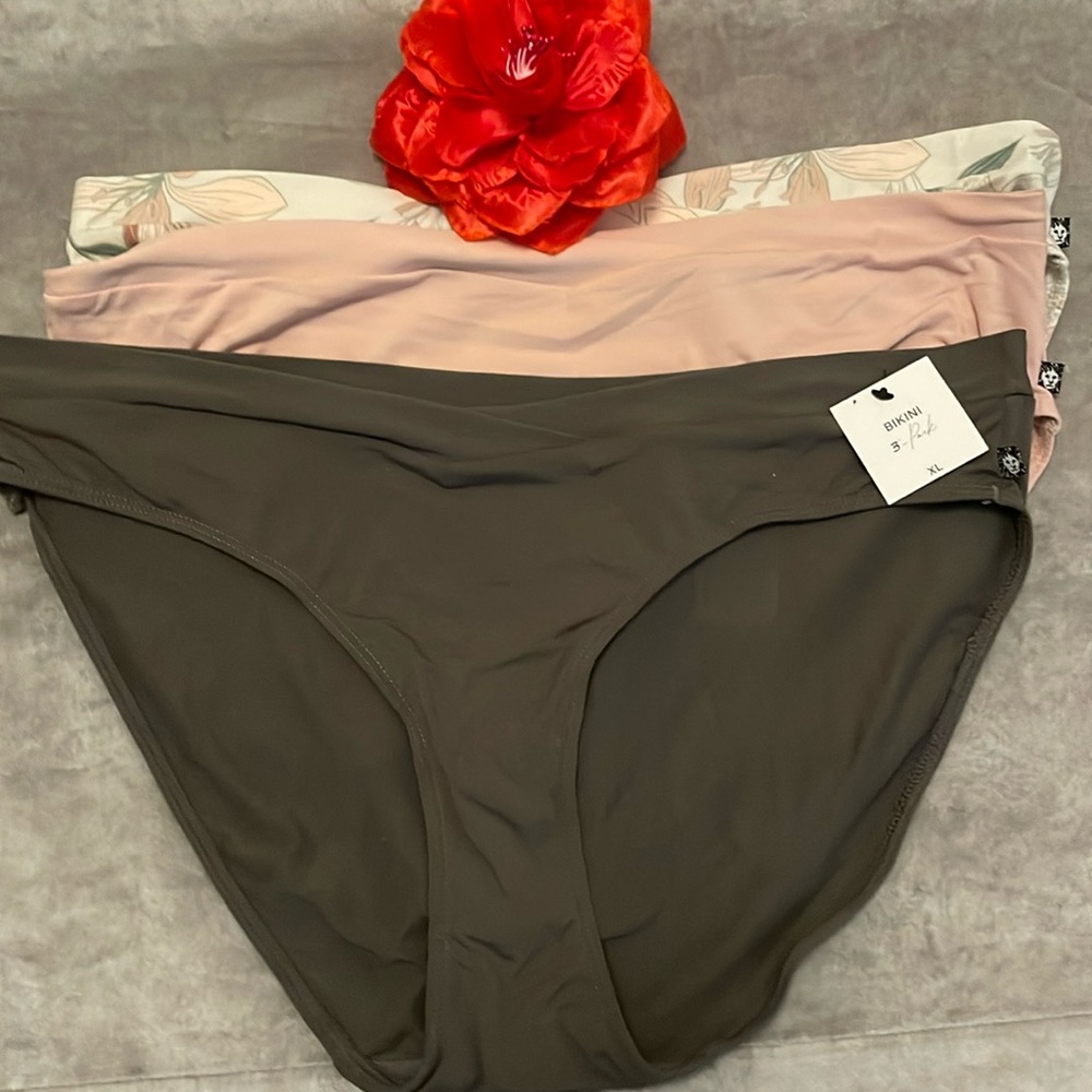 Anne Klein 3 Pack Hipsters Panties - Size XL - Picture 2 of 9